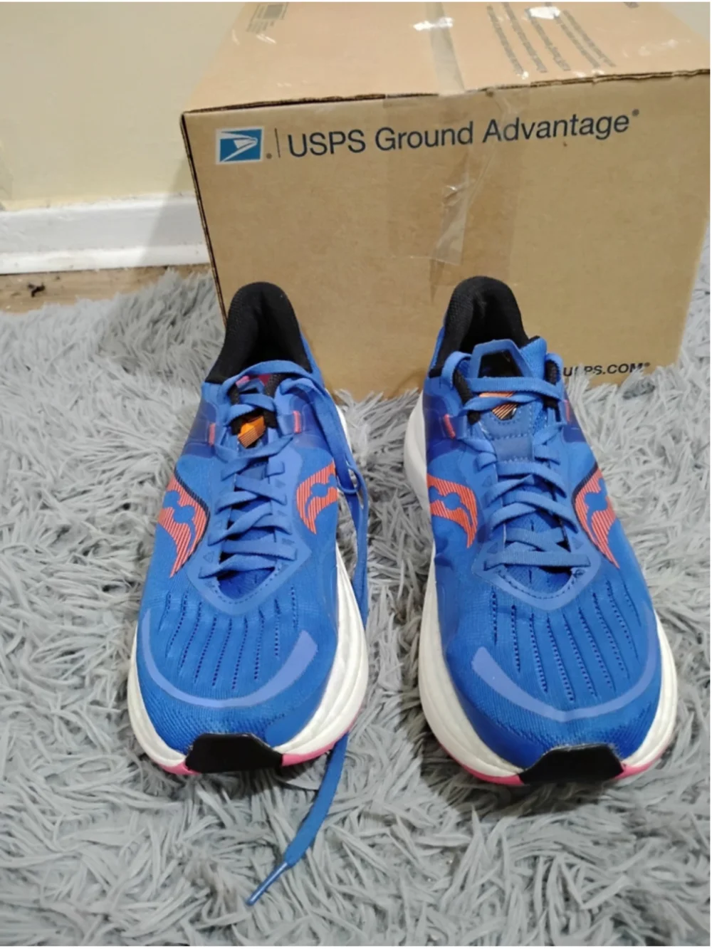 Saucony Tempus Womens Running Shoes Size 12 Blue Raz Zest S10720-125
